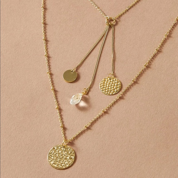 🆕 • Briar • Layered Coin Necklace - Picture 3 of 4
